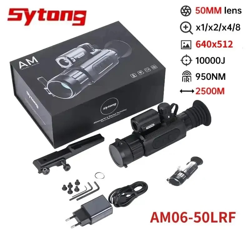 Thermal Monocular Laser Rangefinder - Sytong AM06-50LRF التصوير الحراري الصيد مع