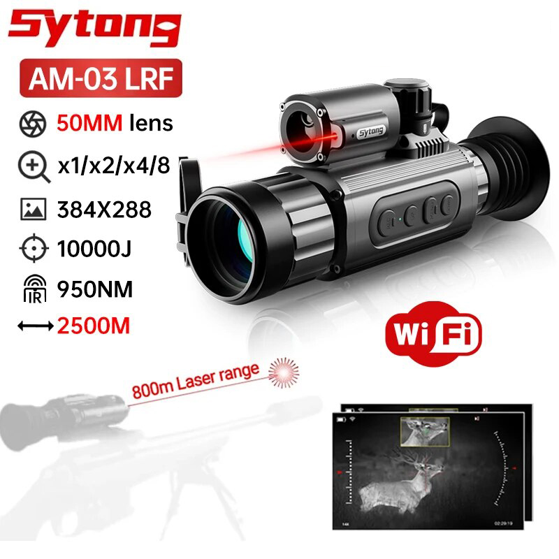 Thermal Monocular Laser Rangefinder - Sytong AM03 AM06-50LRF التصوير الحراري الصيد