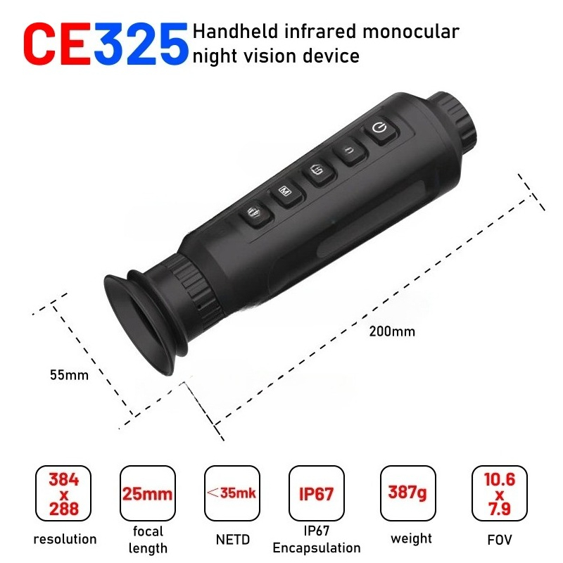 منظار حراري للصيد بدقة 384*288 - مراجعة Thermal Camera Monocular 25Mm Lens وسعره