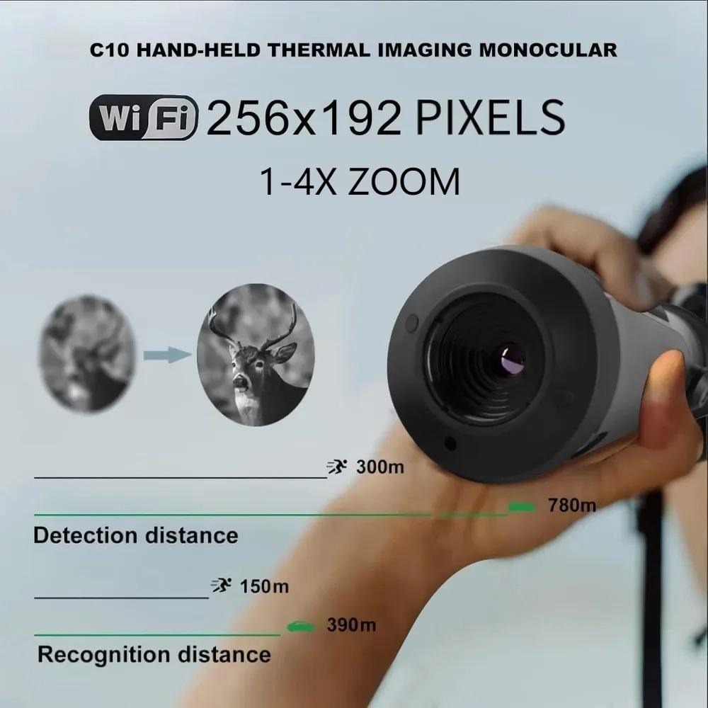 منظار حراري أحادي العين بدقة 2 - مراجعة Infrared Thermal Monocular 50Hz وسعره