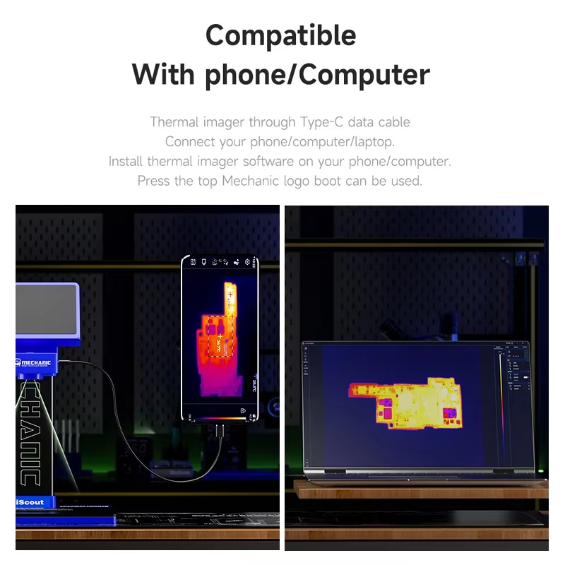محلل التصوير الحراري ثلاثي الأ - مراجعة Thermal Camera Pcb Repair 256X192 وسعره
