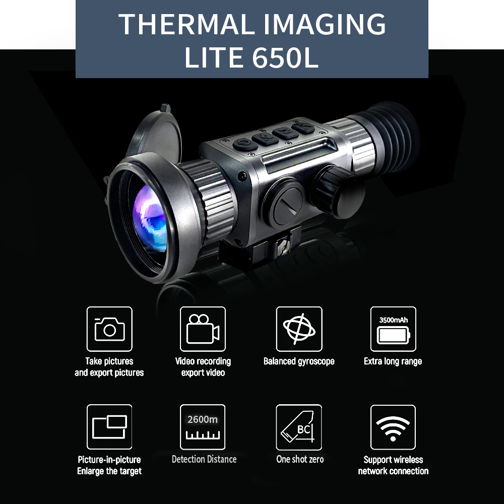 LITE-650L 640x512 8X 2600m للر - مراجعة Thermal Scope 640X512 Hunting وسعره