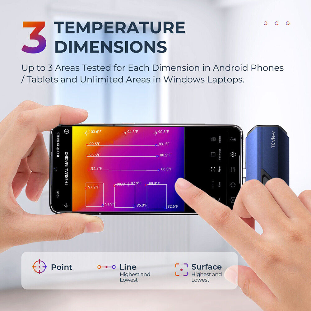 TOPDON TC001 كاميرا التصوير ال - مراجعة Handheld Thermal Camera 256X192 وسعره