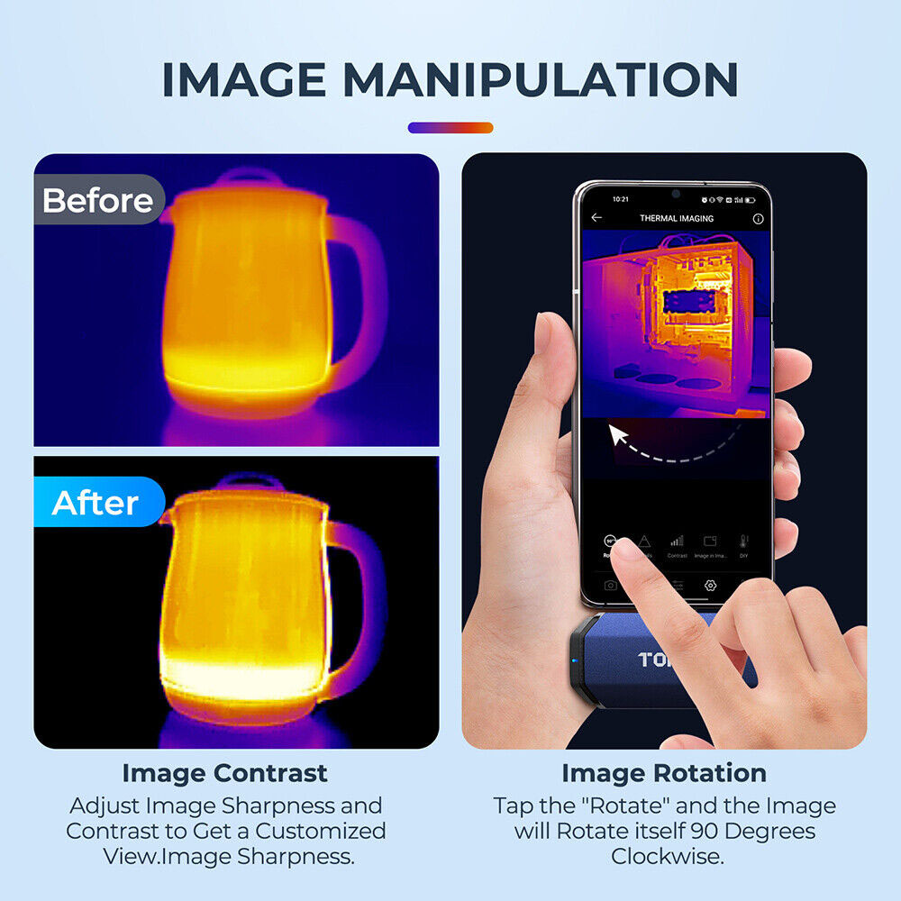 TOPDON TC001 كاميرا التصوير ال - مراجعة Handheld Thermal Camera 256X192 وسعره