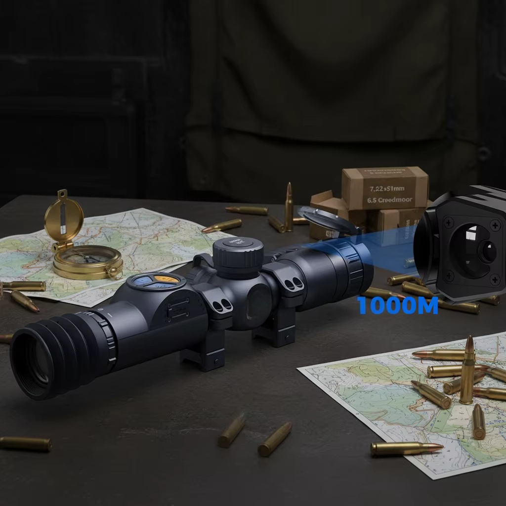 منظار حراري بمدى 1300 متر وترد - مراجعة Infrared Thermal Monocular 50Hz وسعره