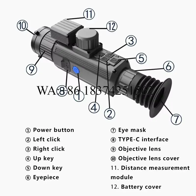 منظار حراري للصيد Wmwmnu بدقة  - مراجعة Thermal Imaging Monocular 384X288 وسعره
