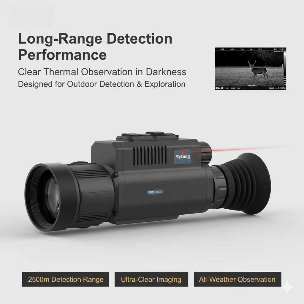 منظار حراري بدقة 640×512 مع مق - مراجعة Thermal Monocular Laser Rangefinder وسعره