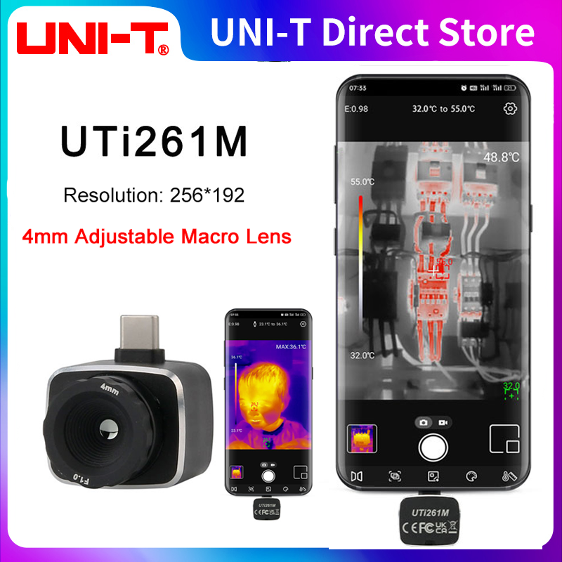 كاميرا حرارية UNI-T UTi261M بد - مراجعة Handheld Thermal Camera 256X192 وسعره