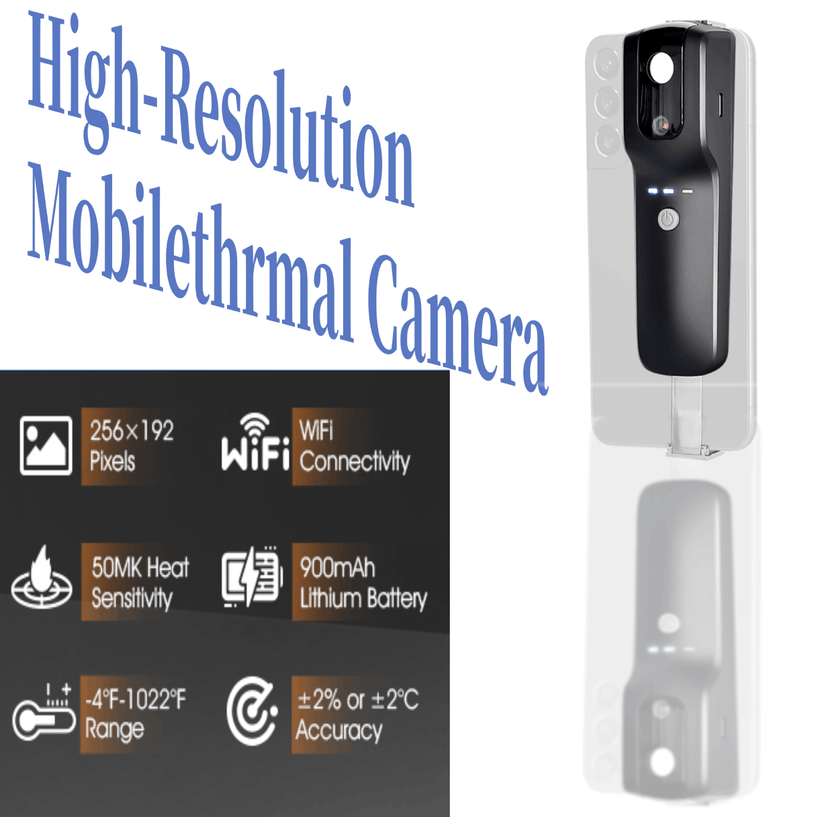 كاميرا حرارية HP951A بدقة 256x - مراجعة Handheld Thermal Camera 256X192 وسعره