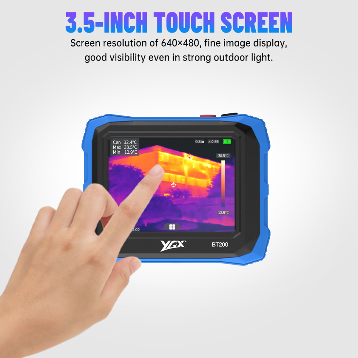 كاميرا حرارية مسطحة YRX BT200  - مراجعة Handheld Thermal Camera 256X192 وسعره