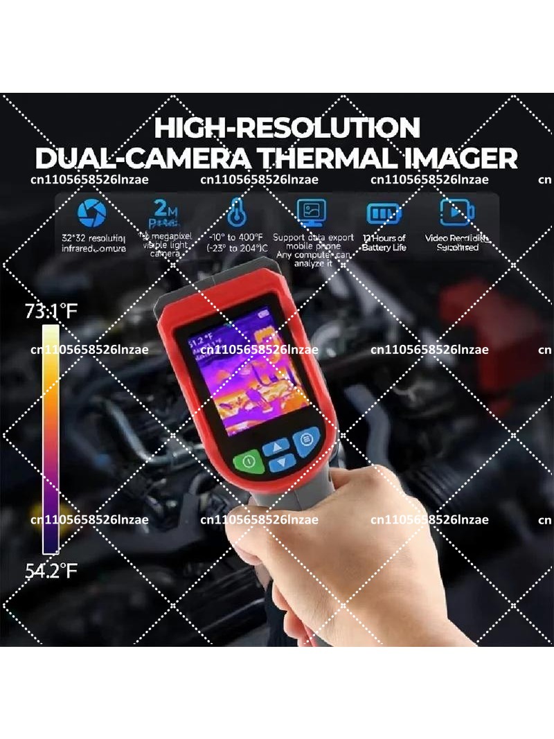 كاميرا حرارية محمولة بدقة 256× - مراجعة Handheld Thermal Camera 256X192 وسعره