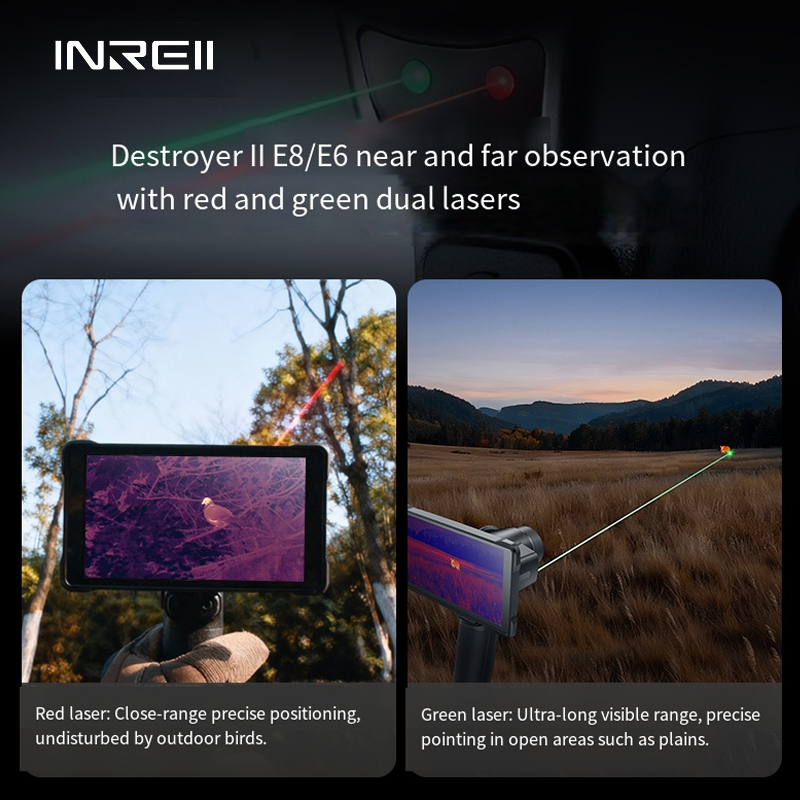 منظار حراري E6/E8 بدقة 640×512 - مراجعة Thermal Monocular Laser Rangefinder وسعره