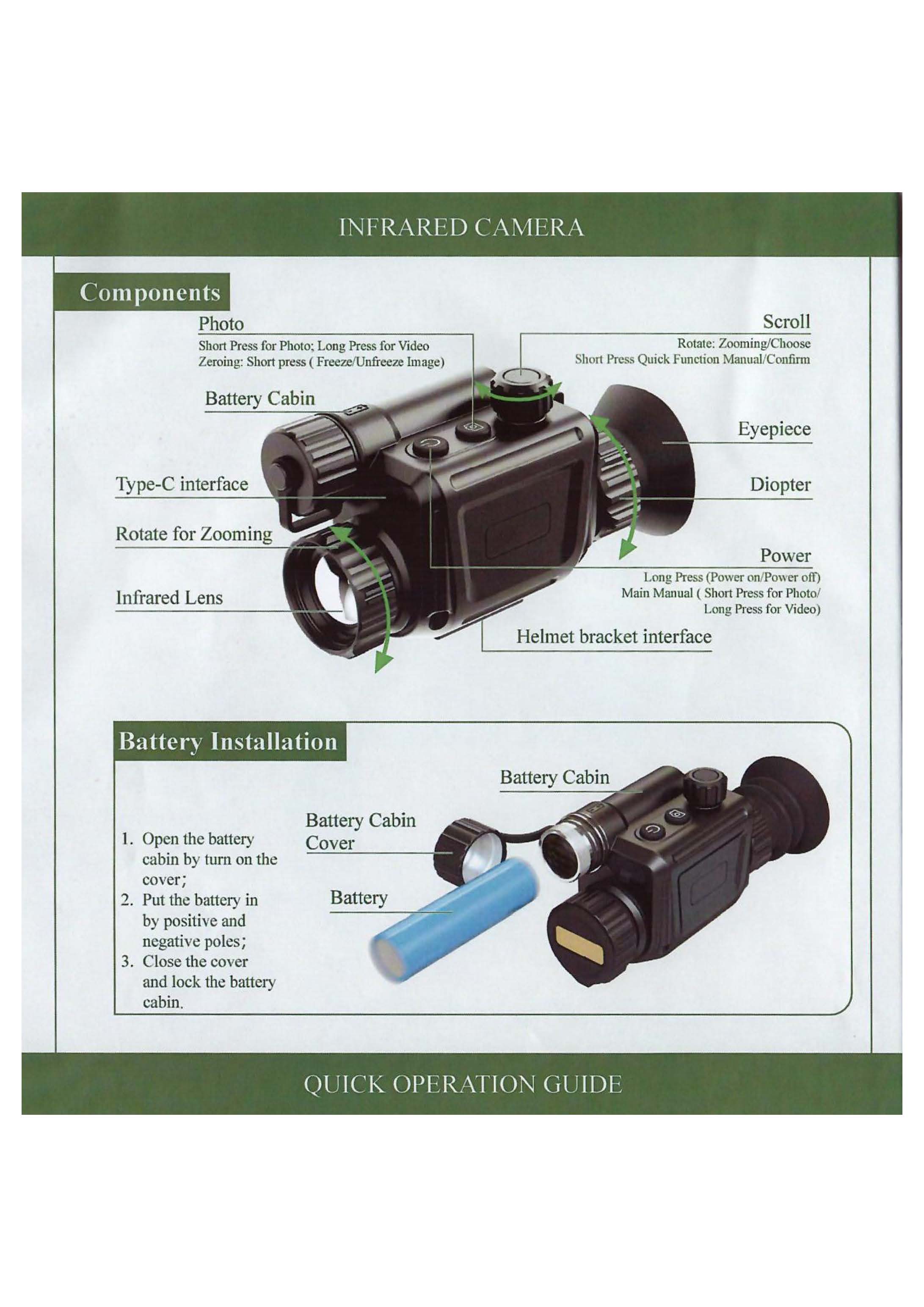 منظار حراري بالأشعة تحت الحمرا - مراجعة Infrared Thermal Monocular 50Hz وسعره