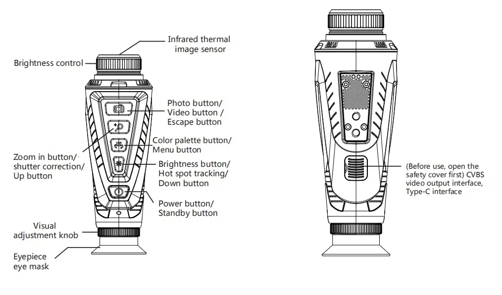 منظار حراري محمول خفيف الوزن ع - مراجعة Thermal Imaging Monocular 384X288 وسعره