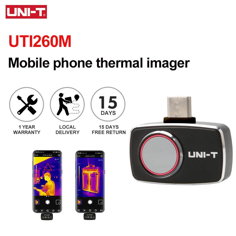 UNI-T كاميرا حرارية للهاتف UTI - مراجعة Thermal Camera Pcb Repair 256X192 وسعره