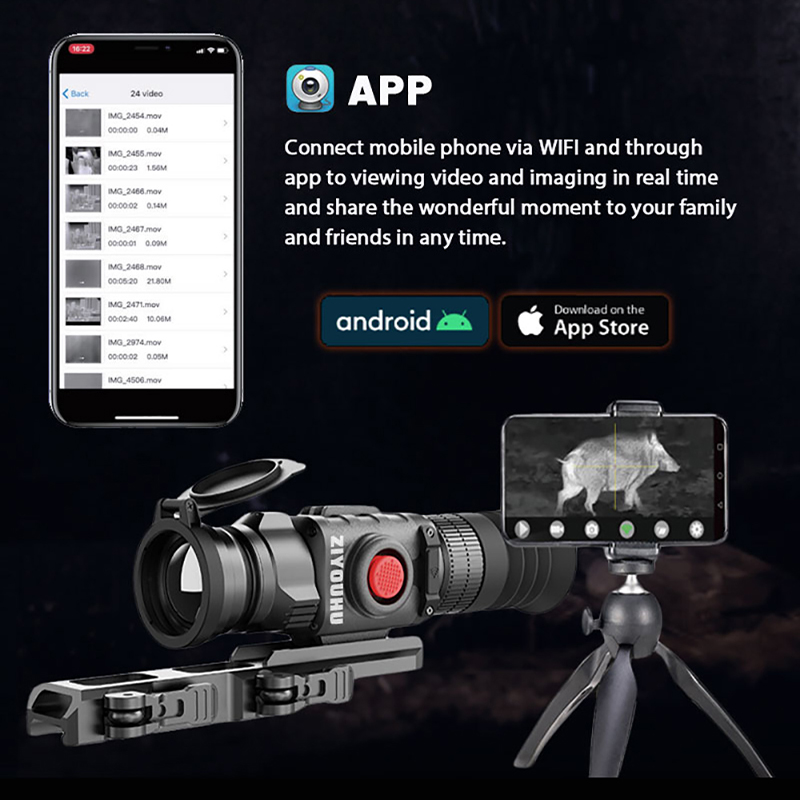 التصوير الحراري التكتيكي Rifle - مراجعة Thermal Imaging Rifle Scope 50Mm وسعره