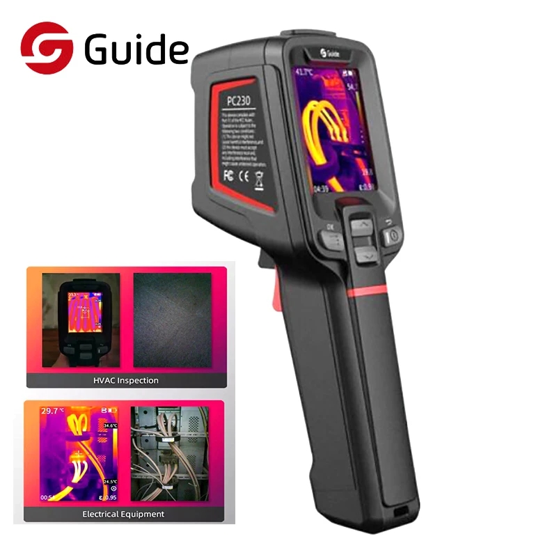 كاميرا حرارية محمولة Guide PC2 - مراجعة Handheld Thermal Camera 256X192 وسعره