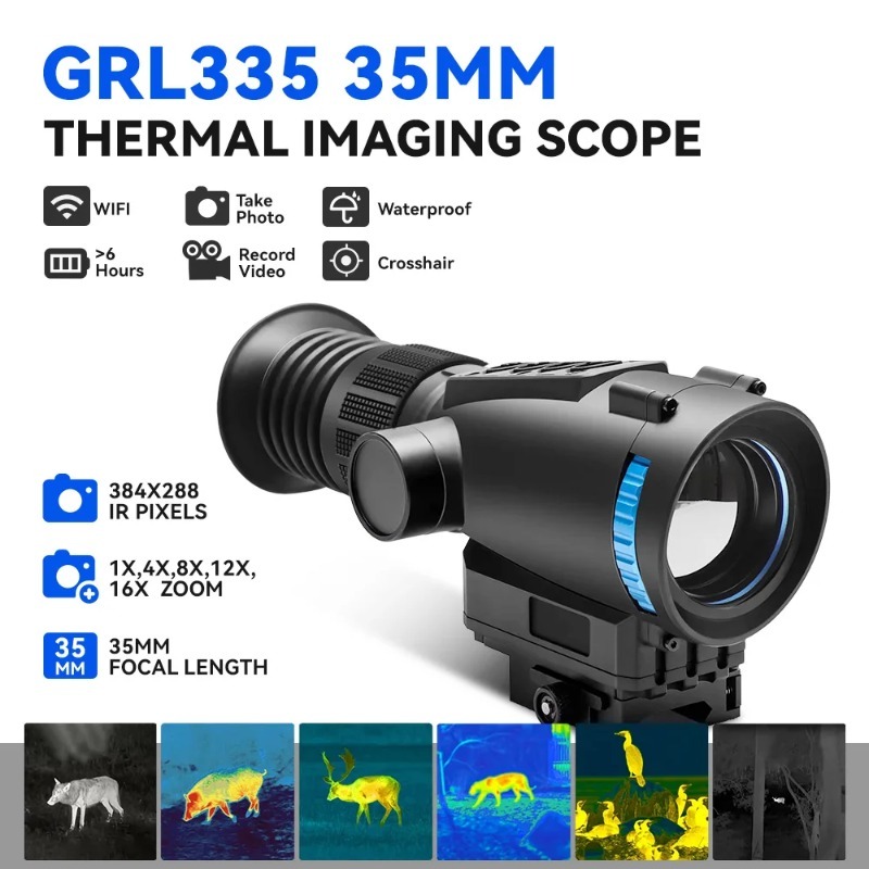 منظار حراري أحادي العين بدقة 3 - مراجعة Thermal Imaging Monocular 384X288 وسعره