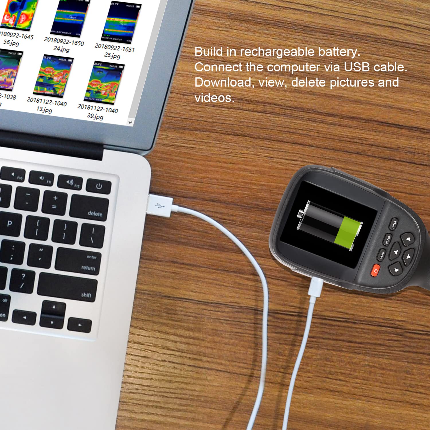 كاميرا حرارية محمولة HT-18 - د - مراجعة Handheld Thermal Camera 256X192 وسعره