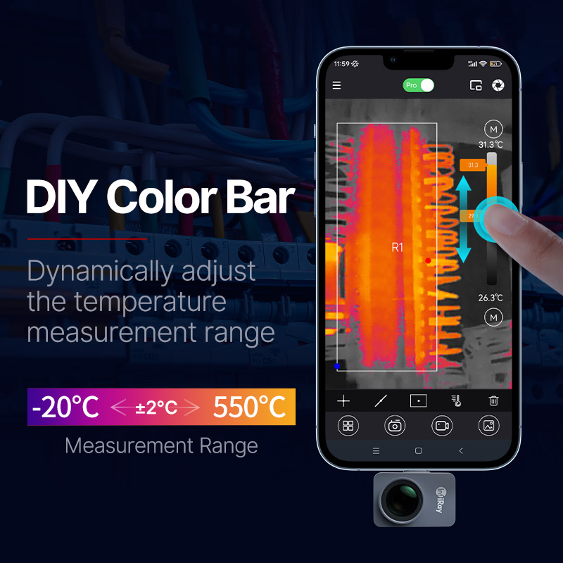 كاميرا تصوير حراري إنفيراي P2  - مراجعة Handheld Thermal Camera 256X192 وسعره